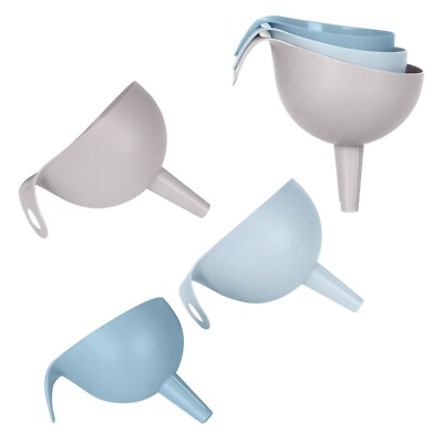 3-teiliges Trichter-Set Kunststoff Gießen Flüssigkeiten Werkzeug Küche verschachtelte Trichter 9 cm 10 cm 11 cm