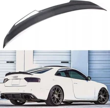PSM Style Rear Trunk Lid Spoiler Wing For 2008-2012 Audi A4 B8 Sedan Carbon Look