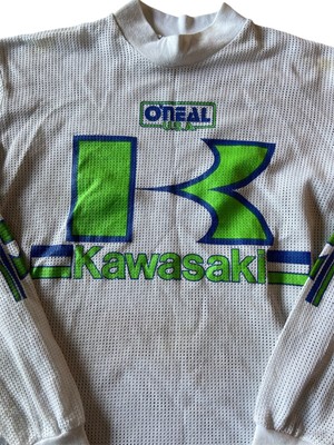 Maillot Motocross Vintage Années 80 Kawasaki O'Neal - Taille M - Occasion