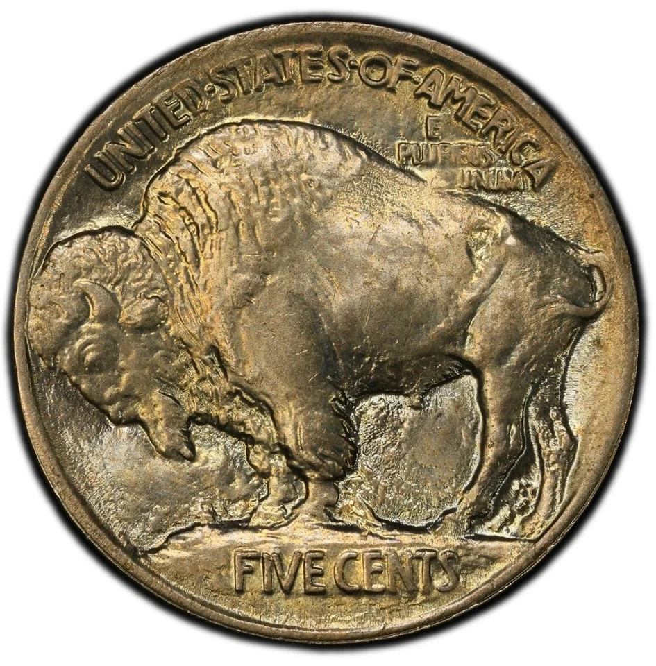 1913 BUFFALO NICKEL 5C PCGS MS66 CAC TYPE 1 GEM UNCIRCULATED BU (N58) - Image 3 of 4