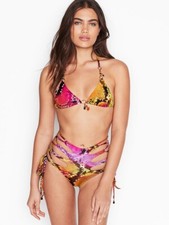 Size S VICTORIA'S SECRET Miss Bikini Luxe Triangle Top & Hi Cut Bottom Swimwear