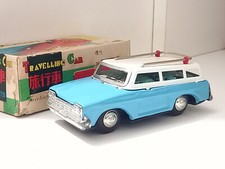 Tin Travelling Car Friction With Siren Vintage Years 70 Mf 731 180414