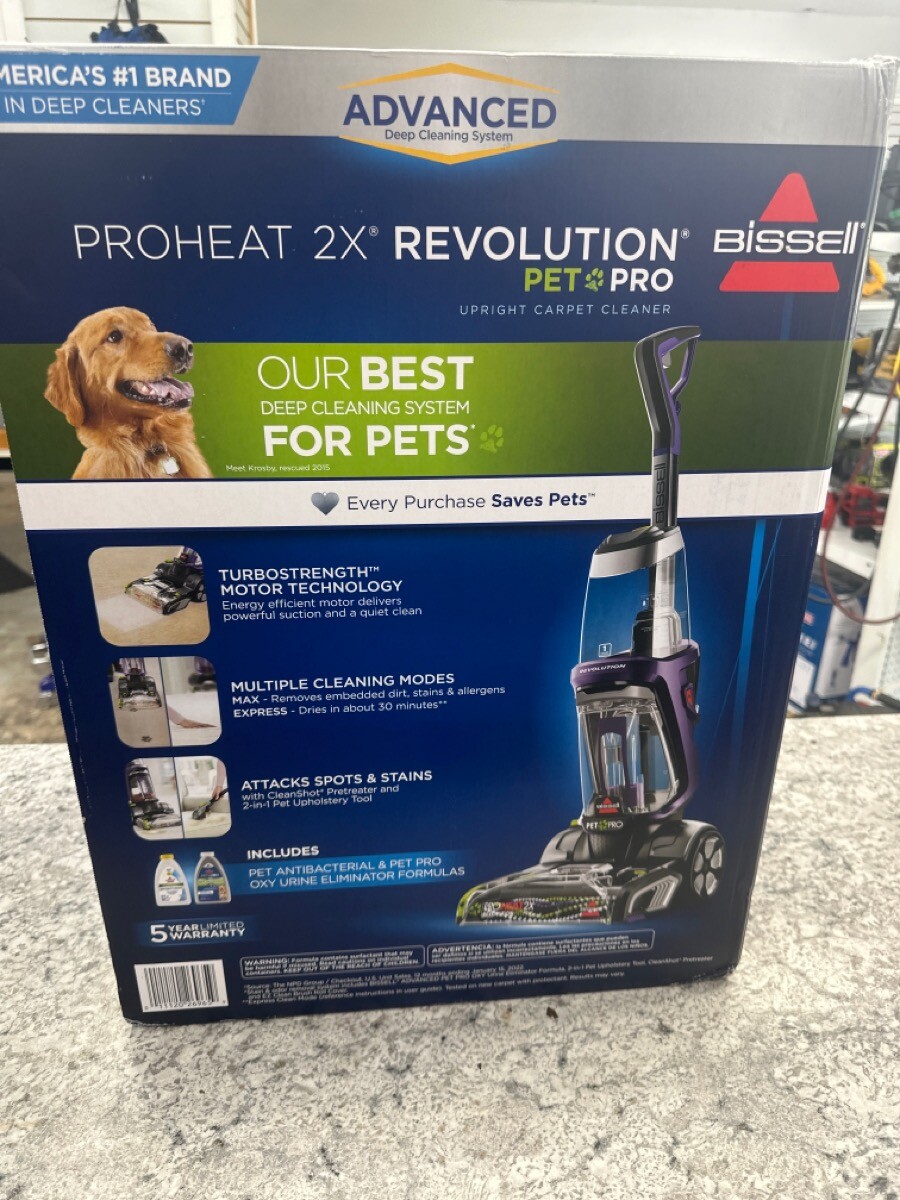 BISSELL Pro Heat 2X Revolution Pet Pro Carpet Cleaner Purple (3586 (PS5009866) 11120269659 eBay