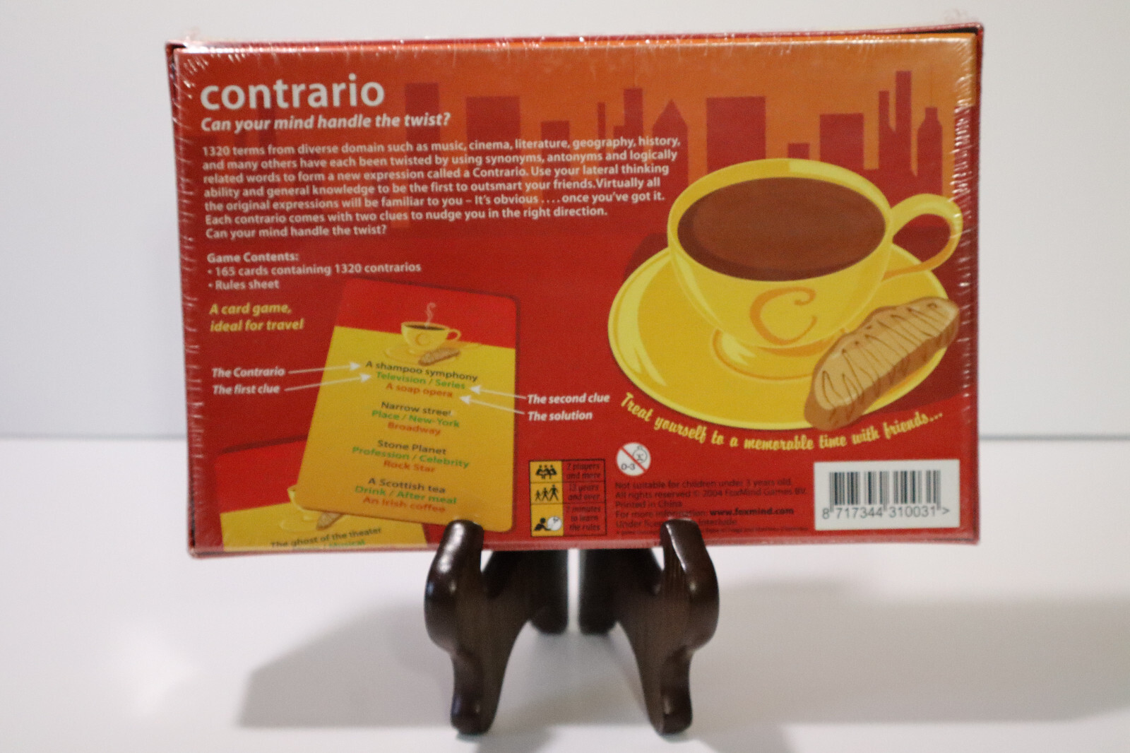 Vtg 2004 CONTRARIO Fox Mind Game for 2+ Players/Group Card Game