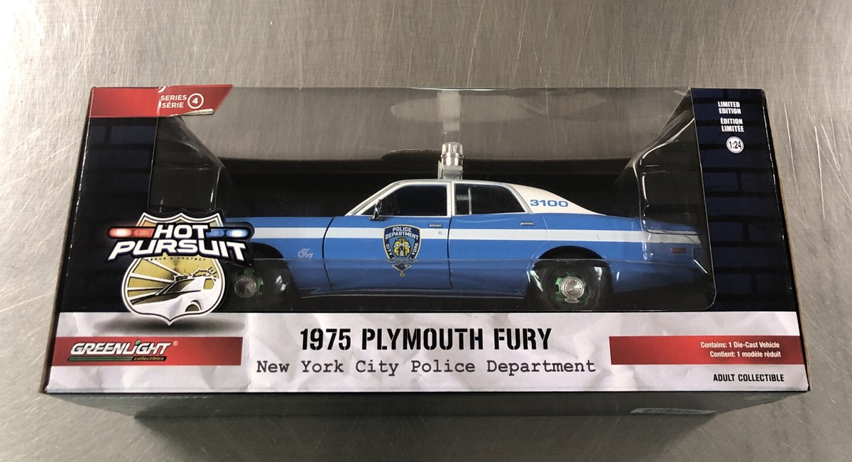 GREENLIGHT (GREEN MACHINE) 1975 PLYMOUTH FURY NEW YORK POLICE HOT