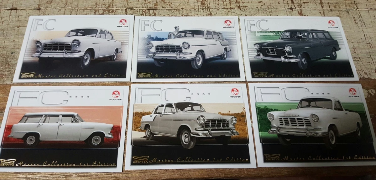 HOLDEN FC Collector Trade Cards x 6 Sedan Wagon Ute