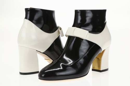 gucci black block heel