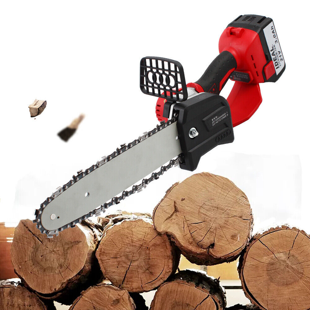 10 inch Electric ChainSaw Cordless Handheld Portable Chain Saw Battery Chainsaw