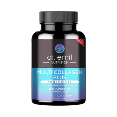 Multi Collagen Plus (Type I, II, III, V, X) for Anti-Aging, Hair, Skin, Nails