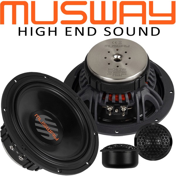 Musway MG6.2A 16,5Cm 2 Wege Aktiv Kompo Lautsprecher Set High End Compo Speaker-image