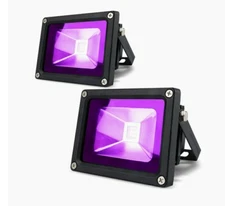 LANFU 2 PACK 10w LED Black Flood  Light
