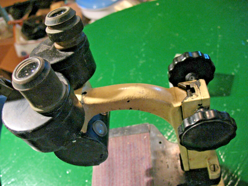 BAUSCH AND LOMB STEREO OPTOMETRIST MICROSCOPE VINTAGE PAT No. 1,622,350 - Picture 3 of 12