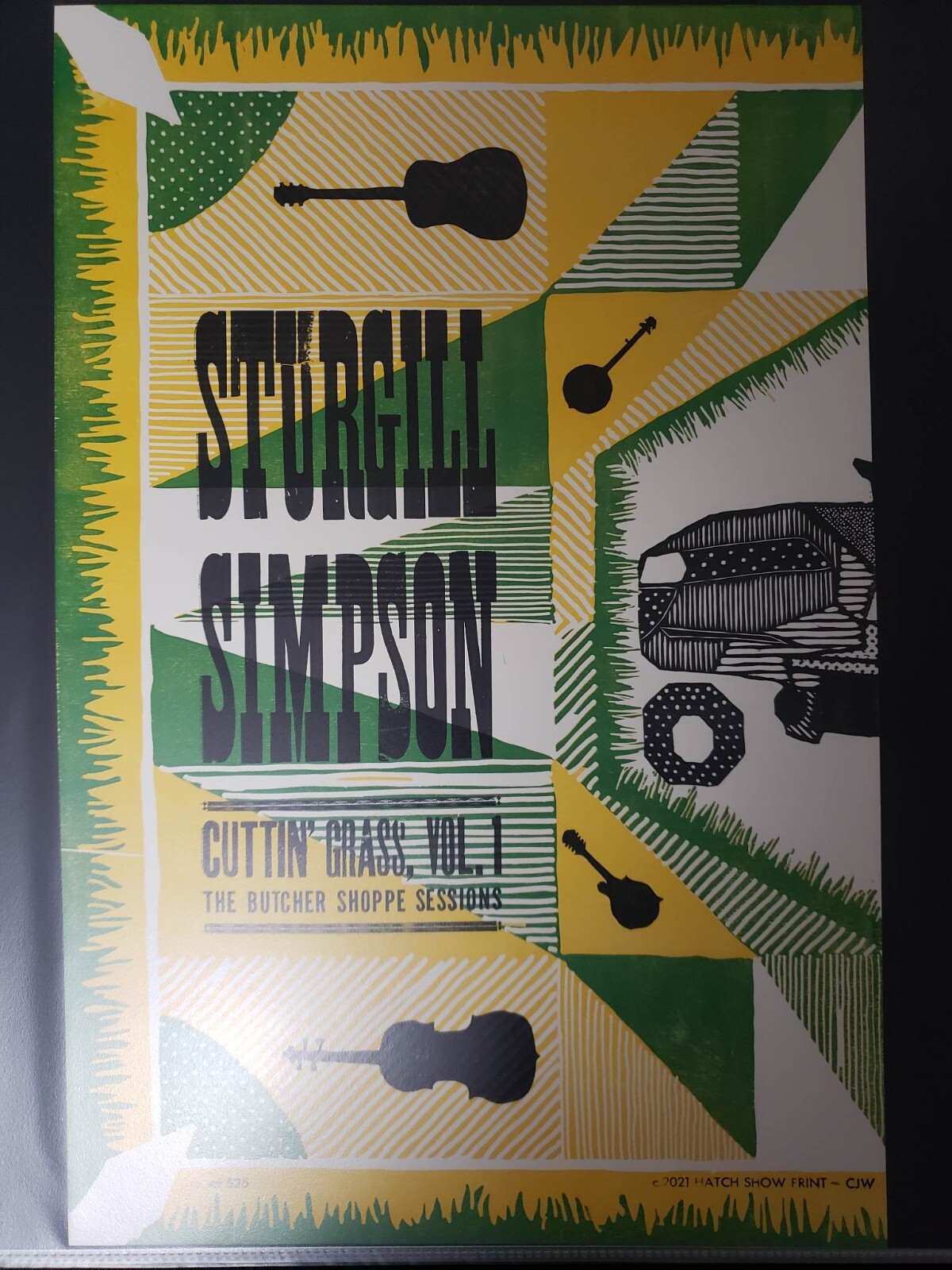 Sturgill Simpson HATCH Show Print Cutting Grass Vol 1 Butcher Shop