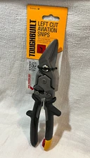 Tough Built - Left Cut Aviation Snips - One Handed Lock Operation - (TB-H4-60-L)
