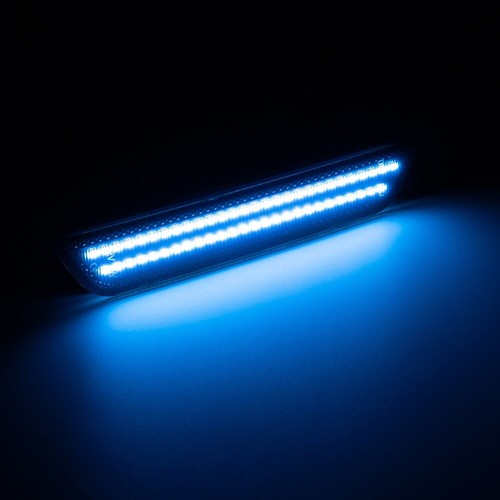 For Chevy Camaro 10-15 2Row Dynamic Blue Front Rear LED Bumper Side Marker Light - Imagen 9 de 12