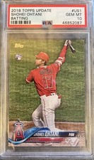 2018 Topps Update #US1 Shohei Ohtani Batting Rookie RC PSA 10 SSP Dodgers  💍 💍