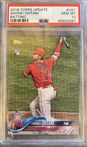 2018 Topps Update #US1 Shohei Ohtani Batting Rookie RC PSA 10 SSP