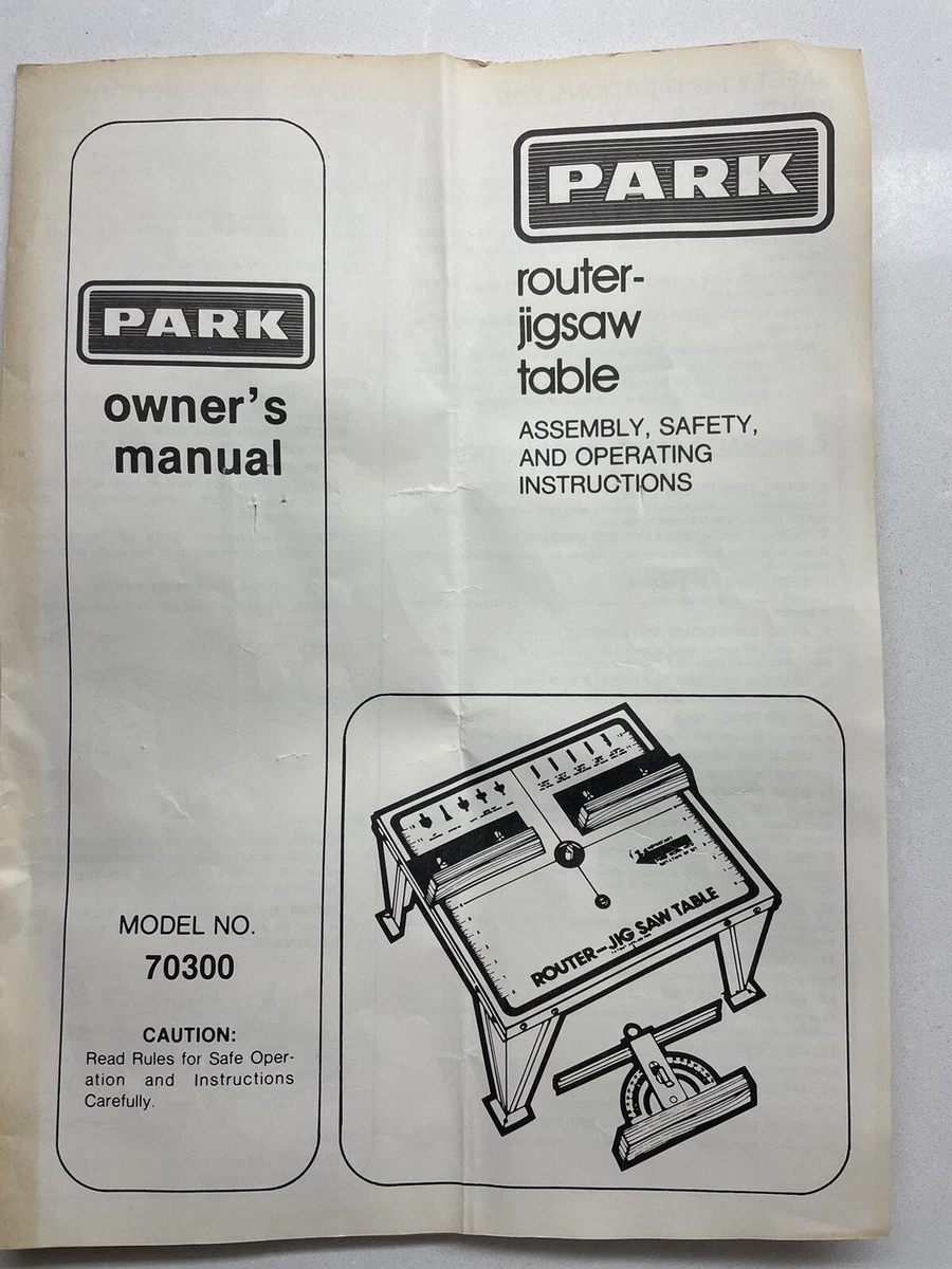 Park router jigsaw table deals