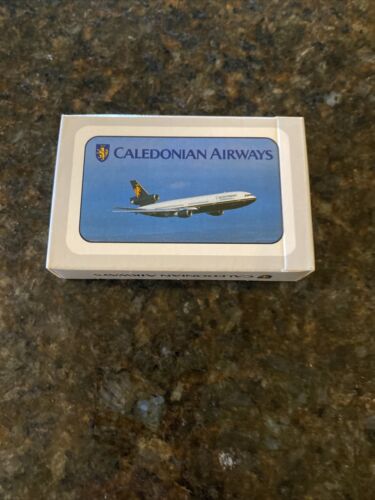 Vintage Caledonian Airway europäische Phrase Spielkarten 1994 unbenutzt - Bild 1 von 5
