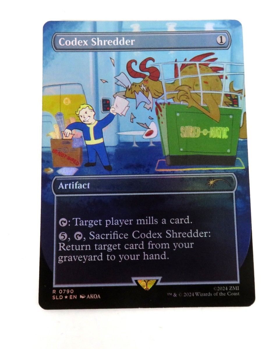 MTG Codex Shredder 0790 Borderless Rainbow Foil Fallout