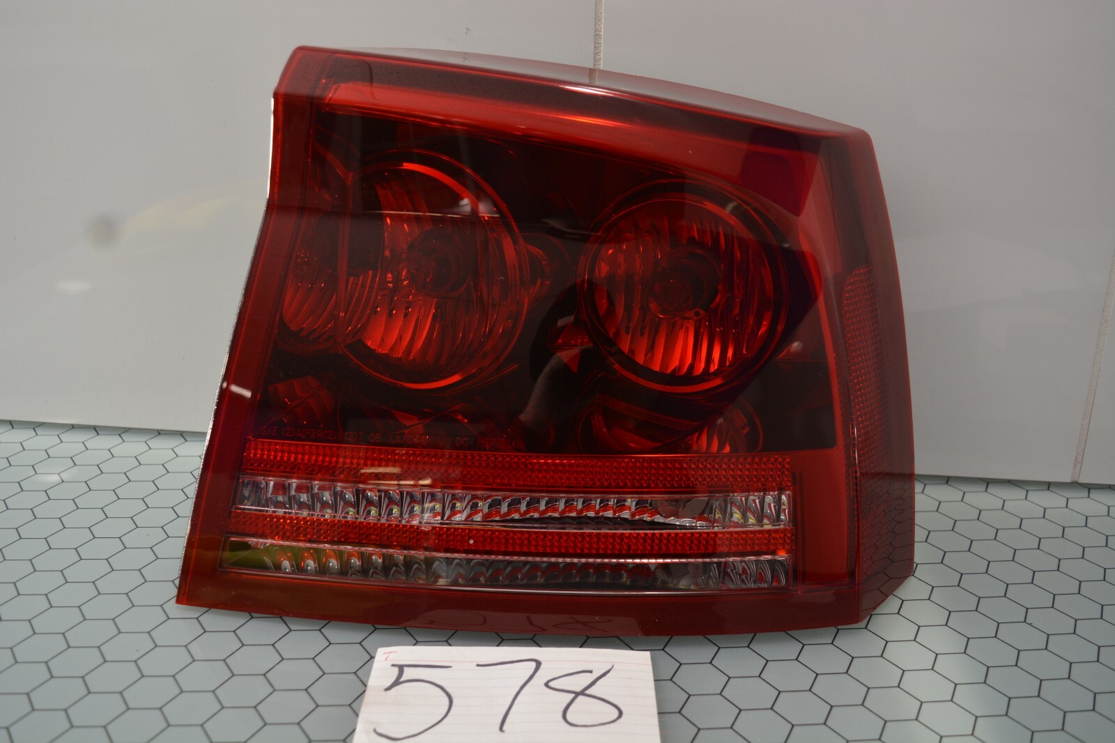 06 07 08 Dodge Charger PASSENGER Side Tail Light Used Rear Lamp #578-T 