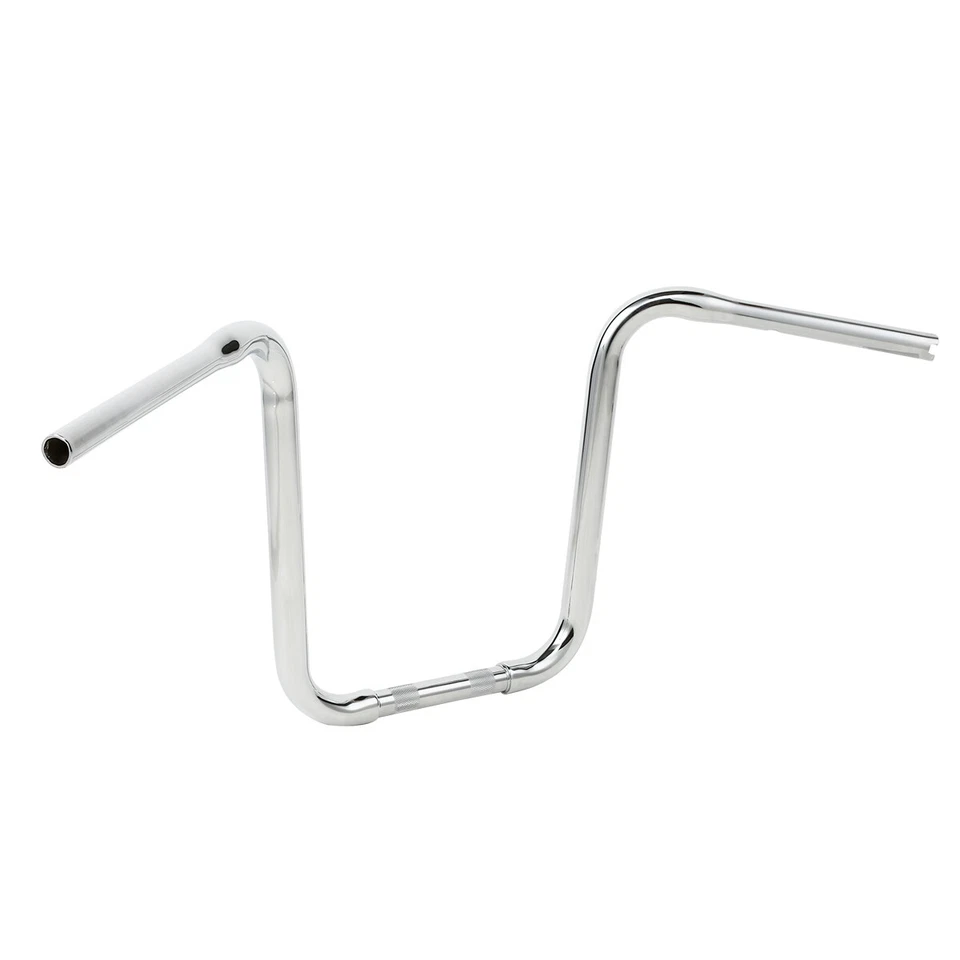 14 英寸上升猿衣架车把适合 Harley Sportster XL 软尾 Dyna 铬 — 第 4/4 张图片
