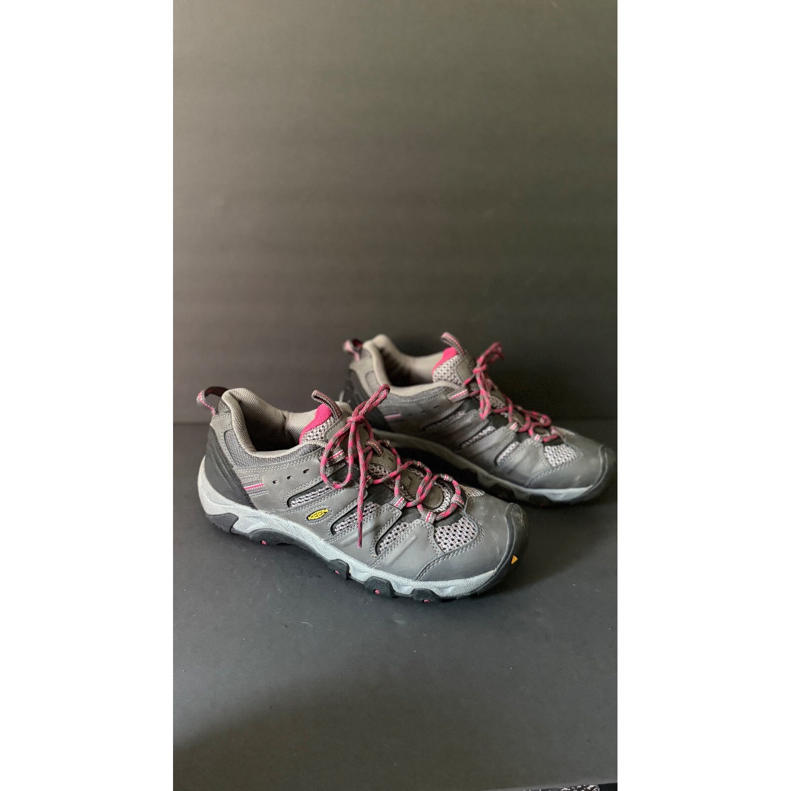 Keen Koven Scarpe da Escursionismo Trail Impermeabili Traspiranti Grigio Rosa Donna