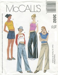 drawstring shorts sewing pattern