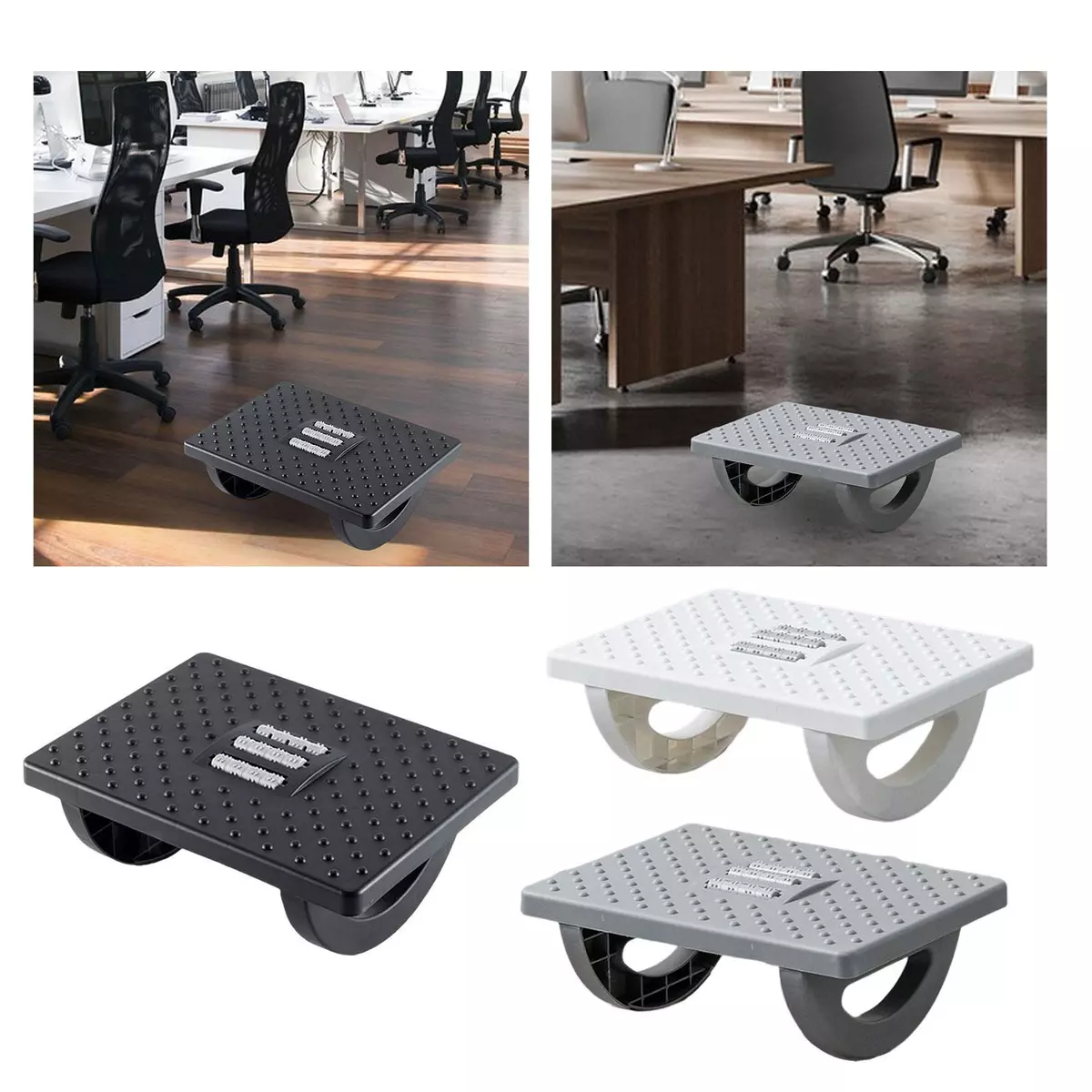 Foot Rest under Desk with Massage Texture Foot Stool for Home Work Office