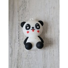 Mini heart panda bear keychain AS IS toy figure