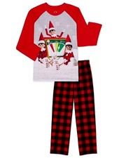 NWT Elf on the Shelf Pajamas Pj Set Boys Girl 4 5 XS Christmas Shirt Pants NEW