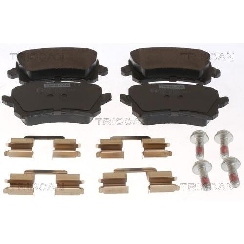 Bremsbelagsatz, Scheibenbremse Triscan 8110 29077 FüR Audi Seat Vw, Hinterachse-image