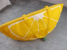 Cooler Bag Soft-Sided NWT Lemon Slice Lunch Bag Handles Zipper Summer Party Fun