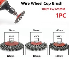Professional Steel Wire Brush Rotary Knot Cup For Angle Grinder Attachment