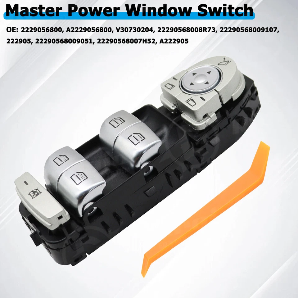 Nuevo interruptor de ventana eléctrica lado del conductor para Mercedes Benz C300 C400 GLC300 2015-2020 Foto 3 de 4