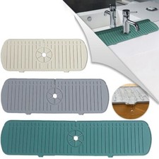 Kitchen Silicone Faucet Mat Sink Splash Pad Water Ripples Faucet Water Mat