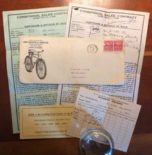 Jake Hayutin & Sons Co bicycles envelope and business contents Denver CO 1940