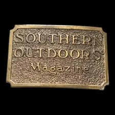 Belt Buckle Southern Outdoors Magazine Vintage The Great American Buckle Co 80s