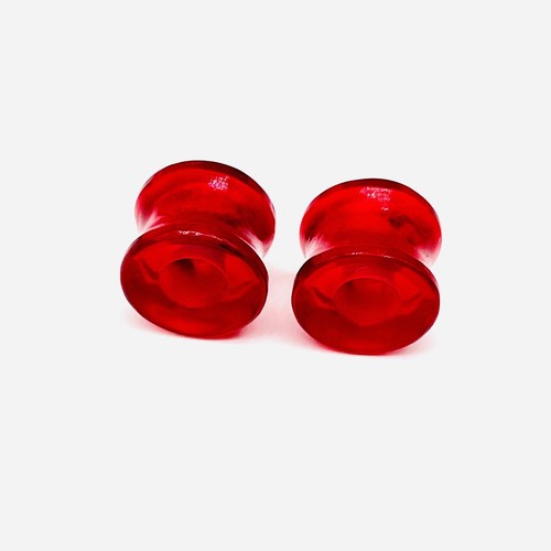 Red Quartz Stone Handmade Naga Body Piercing Jewelry Plug Tunnel Size 6g-40mm - Picture 4 of 8