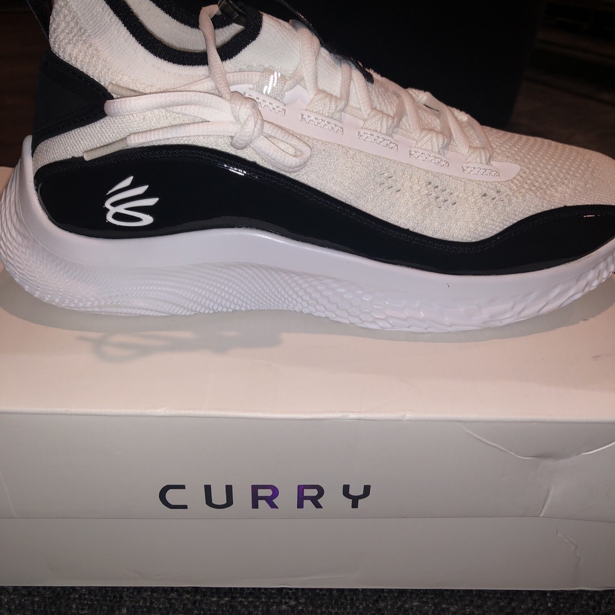 Size 10.5 - Under Armour Curry 8 NM White Black for sale online | eBay