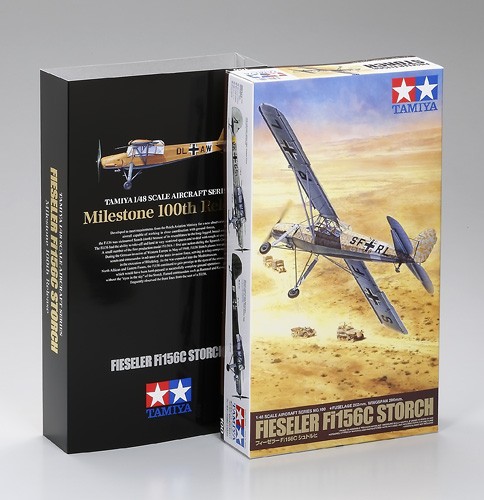 Maquette Fieseler Fi156C Storch Tamiya 1/48 pour diorama militaire et montage précis