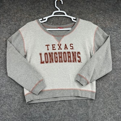 Texas Longhorns Sweater Womens Large NCAA Basketball Pullover Colosseum Athletic
