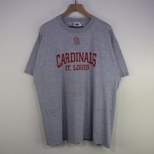 Vintage 2005 St Louis Cardinals T-Shirt XL Lee Sport MLB Baseball Grey Y2K