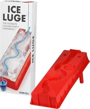 Funwares Reusable Ice Luge Mold – Freeze and Serve Chilled Drinks in 24 Hours
