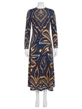 Farm Rio Pineapple Ikat Maxi Dress Size XS