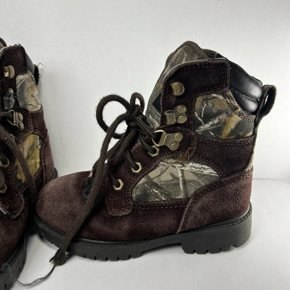 Realtree Boots Junior Youth 13 Camouflage Hunting Hiking Thinsulate 200 Gram - Image 2 of 4