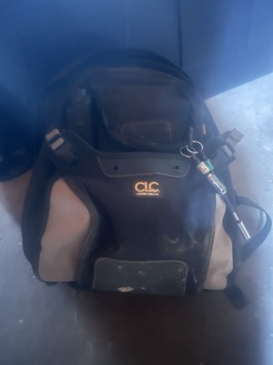 CLC Custom LeatherCraft Fabric Tool Backpack Black/Gray, 1 Item