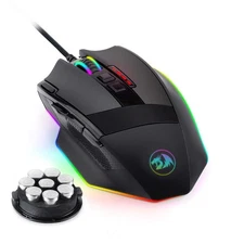 M801 Gaming , RGB PC Gaming MMO with 9 Programmable Buttons Macro Recording, ...