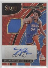 2021 Panini Select Rookie Jersey Red Wave Prizm Jeremiah Robinson-Earl Auto 5x0