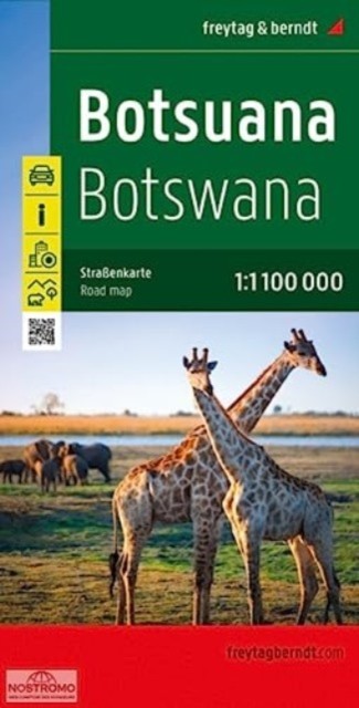 Botswana 1:1100 000 by Freytag-Berndt (Sheet map, folded)
